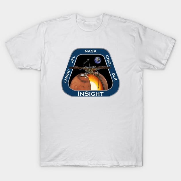 Mars InSight mission patch T-Shirt by sithluke